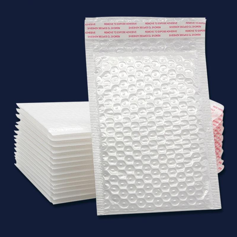 25PCS Poly Bubble Mailers Envelope Padded Bag White Cushioned Satchel 15 Sizes - 25PCS-20*20CM V528-WHBUBBLE-25PCS-20-20-379968