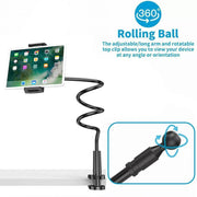 Adjustable Flexible Phone Tablet Holder with Clamp for Bed Desk Mount Use - White V528-WHCOLOUR-WHITE75156