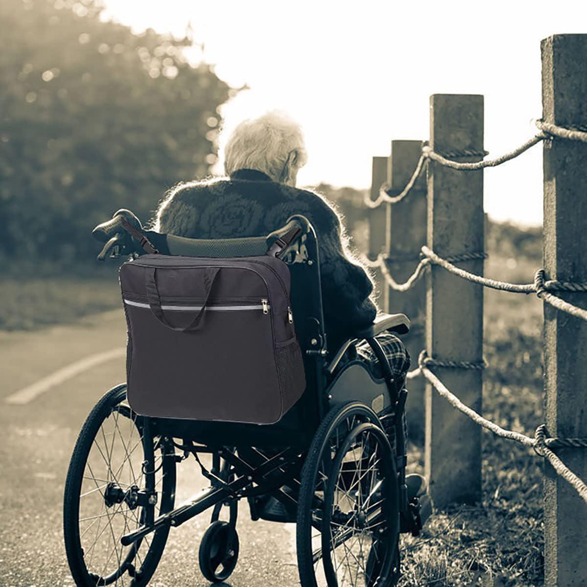 Wheelchair Bag Rear Hanging Storage Backpack Multifunctional Armchair Organizer V528-WHEELCHAIR-BAG-868995