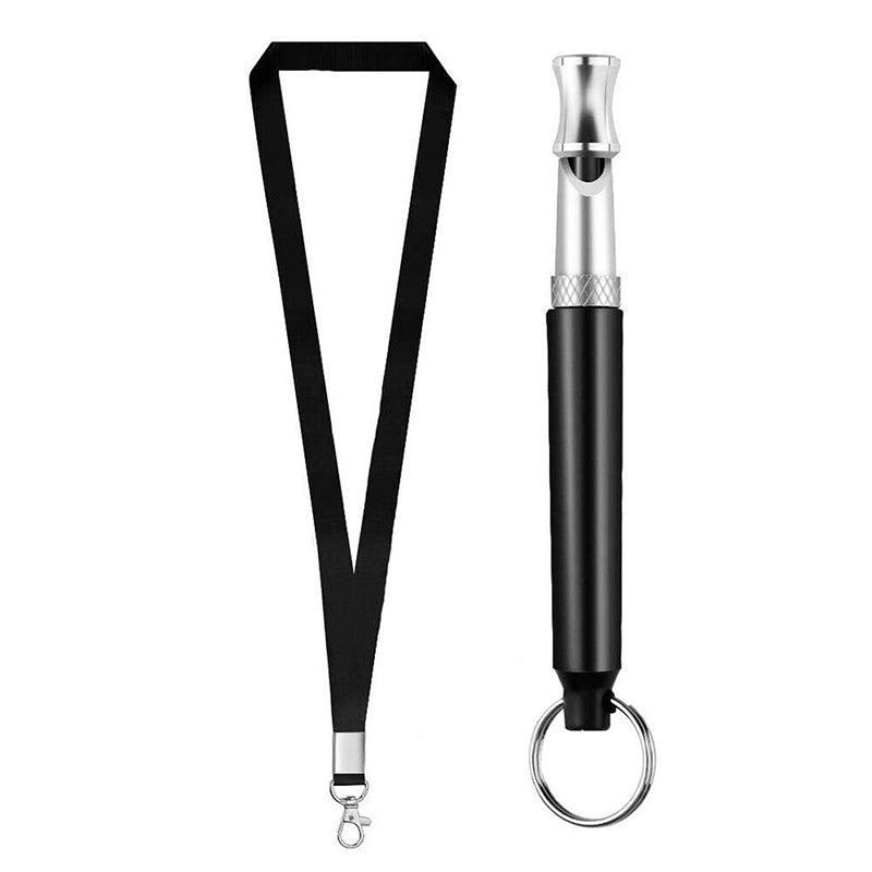 Adjustable Ultrasonic Dog Training Whistle with Keychain Cover for Bark Control V528-WHISTLECONTROL-BLACK-458037