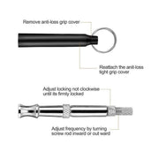 Adjustable Ultrasonic Dog Training Whistle with Keychain Cover for Bark Control V528-WHISTLECONTROL-BLACK-458037
