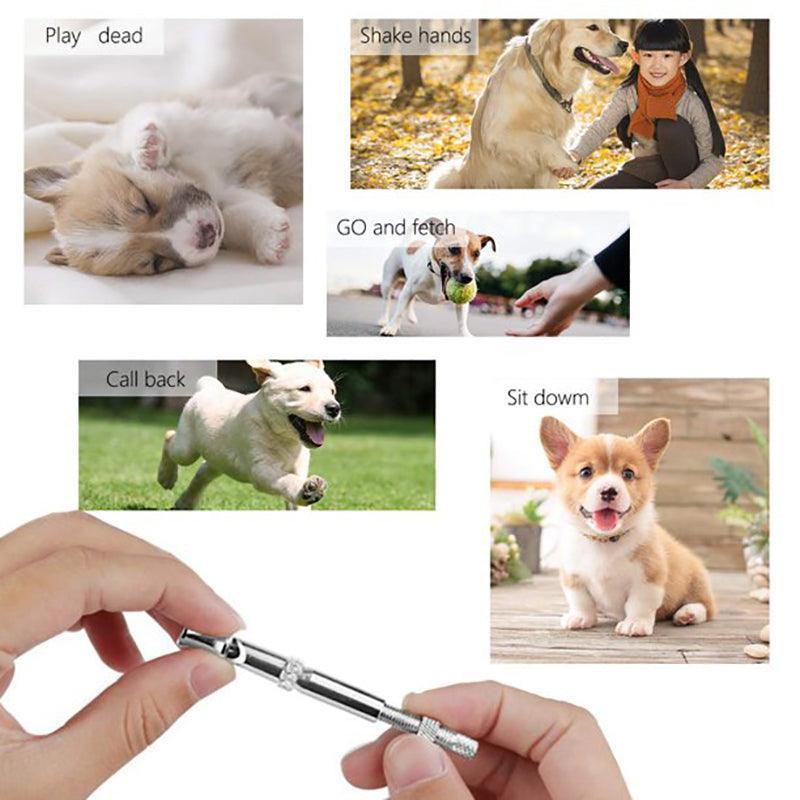 Adjustable Ultrasonic Dog Training Whistle with Keychain Cover for Bark Control V528-WHISTLECONTROL-BLACK-458037