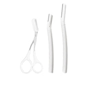 3Pcs Eyebrow Razor Set Facial Trimmer Shaver Blade Hair Remover Beauty Tool - Eyebrow V528-WHITE-1-SHORT2-LONG-191828