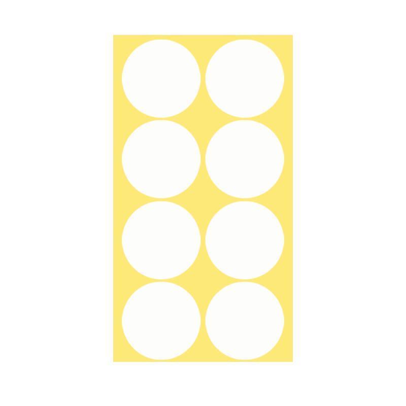 8/13/25/50mm Colour Sticker Dots Adhesive Round Labels Circular Scrapbooking White - 100mm*2 Dots V528-WHITE-100MM2DOTS19342