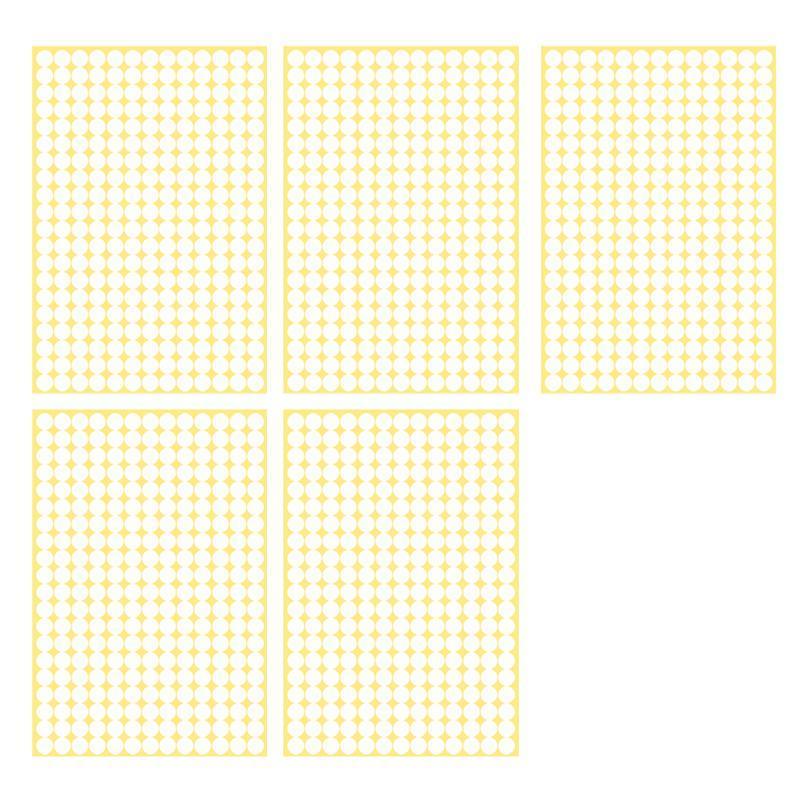 8/13/25/50mm Colour Sticker Dots Adhesive Round Labels Circular Scrapbooking White - 100mm*2 Dots V528-WHITE-100MM2DOTS19342