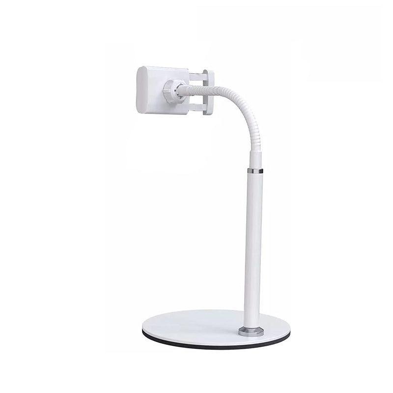 Adjustable Floor/Desk Stand Bed Lazy Mount Holder Arm Bracket For Phone Tablet - 6.5-9cm White(Desk Stand) V528-WHITE-4-257412
