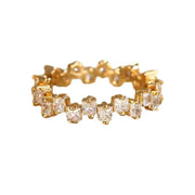 Square Design 1.2ct Simulated Diamond Women Engagement Ring Rose Gold Plated - White-Size 6 V528-WHITE-6-998836