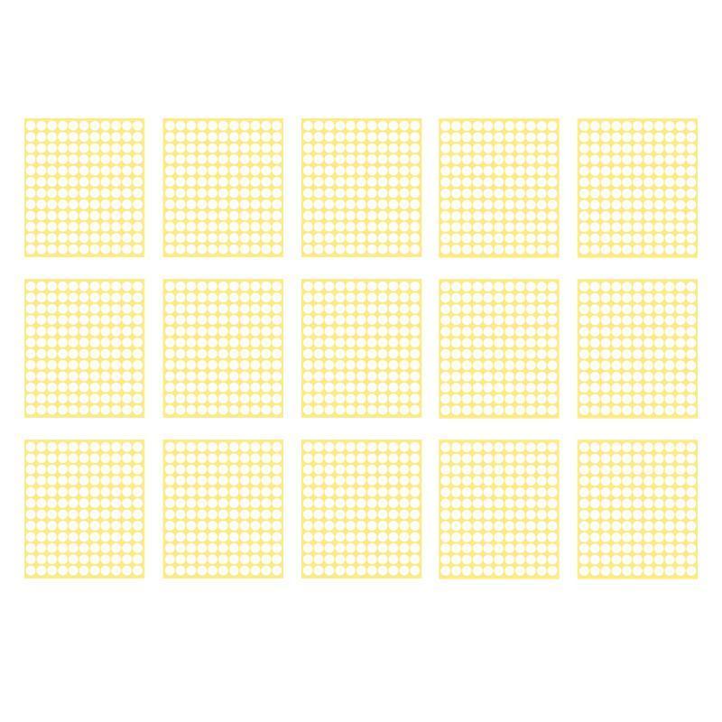 8/13/25/50mm Colour Sticker Dots Adhesive Round Labels Circular Scrapbooking White - 25mm 40 Dots - 1 Sheet V528-WHITE1PCS-25MMX40-002456