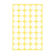 8/13/25/50mm Colour Sticker Dots Adhesive Round Labels Circular Scrapbooking White - 25mm 40 Dots - 1 Sheet V528-WHITE1PCS-25MMX40-002456