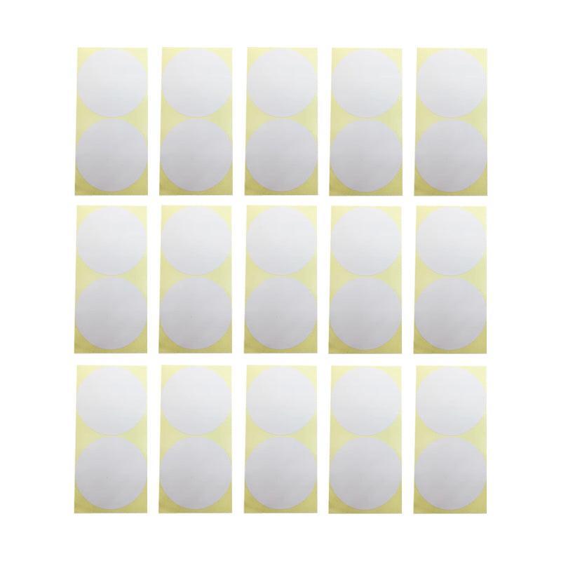 8/13/25/50mm Colour Sticker Dots Adhesive Round Labels Circular Scrapbooking White - 25mm 40 Dots - 1 Sheet V528-WHITE1PCS-25MMX40-002456