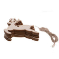 Wooden Christmas Hanging Ornament for Tree DIY Craft Decoration 10pcs - Deer01 V528-WHOLEBODYSHAPE-DEER0125685