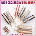 New Crossbody Bag Handbag Belt Satchel Wide Adjustable Canvas Shoulder Strap - Black V528-WIDEBAGSTRAP-BLACK-218265