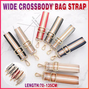 New Crossbody Bag Handbag Belt Satchel Wide Adjustable Canvas Shoulder Strap - Black V528-WIDEBAGSTRAP-BLACK-218265