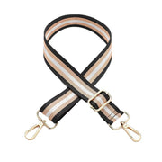 New Crossbody Bag Handbag Belt Satchel Wide Adjustable Canvas Shoulder Strap - Black V528-WIDEBAGSTRAP-BLACK-218265