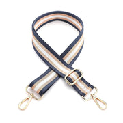 New Crossbody Bag Handbag Belt Satchel Wide Adjustable Canvas Shoulder Strap - Navy V528-WIDEBAGSTRAP-NAVY-716528