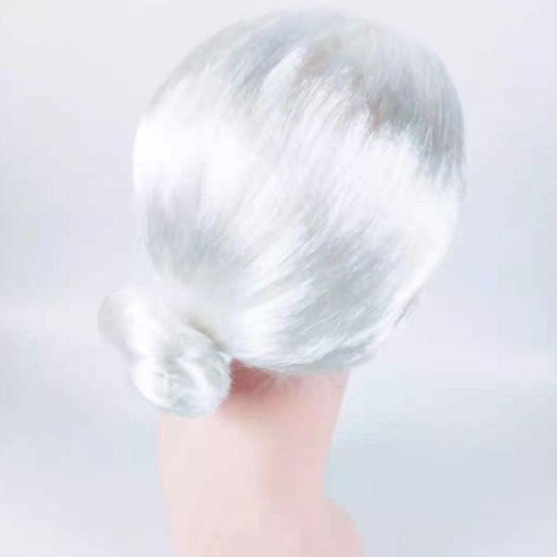 1X Grandma Wig Old Lady Woman White Granny Mother Dress Up Costume Party V528-WIG-WHITE-589410