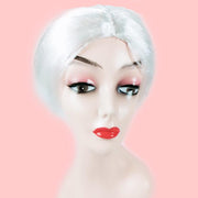 1X Grandma Wig Old Lady Woman White Granny Mother Dress Up Costume Party V528-WIG-WHITE-589410