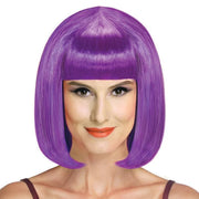 Short Bob Wig with Bangs for Women Synthetic Cosplay Party Hair in 14 Colours - White V528-WIGS-WHITE-562580