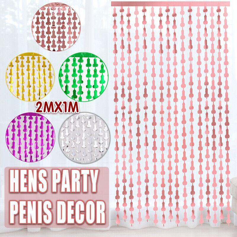 Metallic Tinsel Curtain 2m x 1m Hens Party Backdrop Foil Fringe Hanging Decor - Gold V528-WILLYTINSEL-GOLD-584529