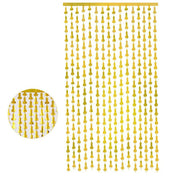 Metallic Tinsel Curtain 2m x 1m Hens Party Backdrop Foil Fringe Hanging Decor - Green V528-WILLYTINSEL-GREEN-201236