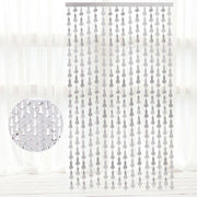 Metallic Tinsel Curtain 2m x 1m Hens Party Backdrop Foil Fringe Hanging Decor - Green V528-WILLYTINSEL-GREEN-201236