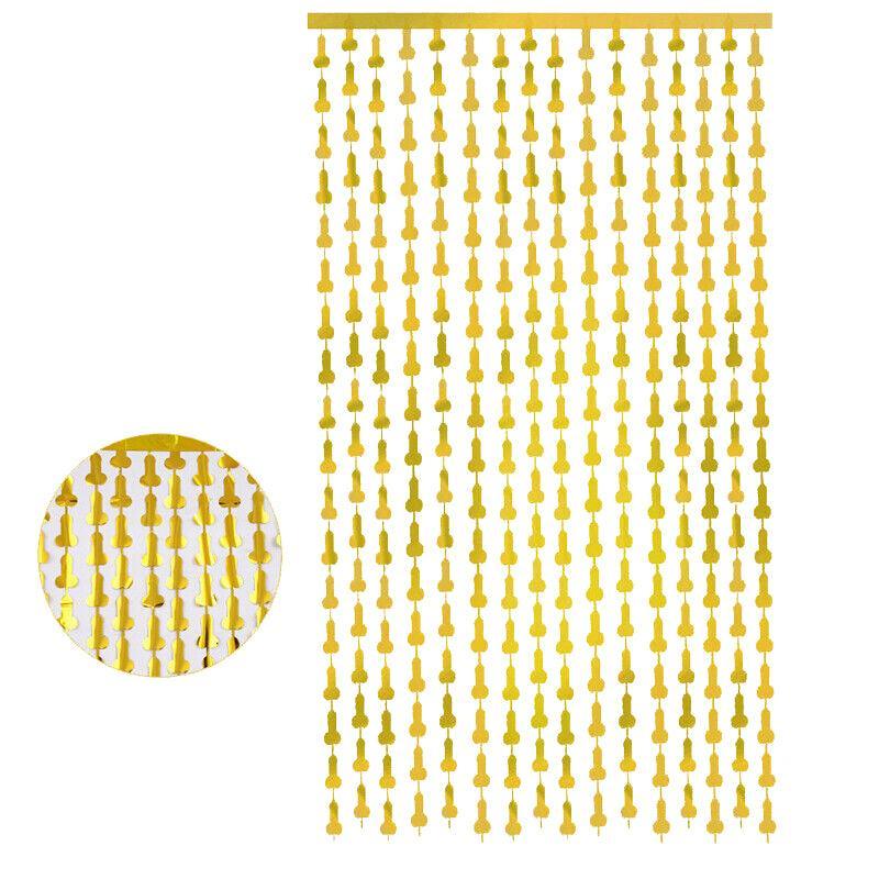 Metallic Tinsel Curtain 2m x 1m Hens Party Backdrop Foil Fringe Hanging Decor - Silver V528-WILLYTINSEL-SILVER-421162