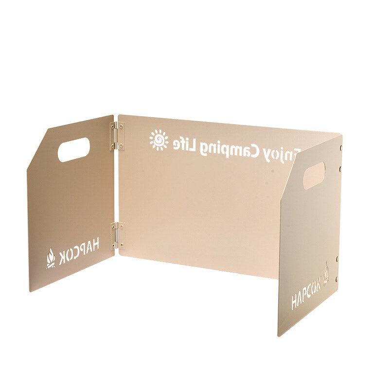 Outdoor Camping Tri Fold Board Portable Folding Windproof Windshield Protector - White V528-WINDBREAK-WHITE-782555