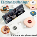 Case Cord Tangle Free Organizer Portable Earphones Manager Wire Winder Cable - Pink*1 V528-WINDER-PINK-73662