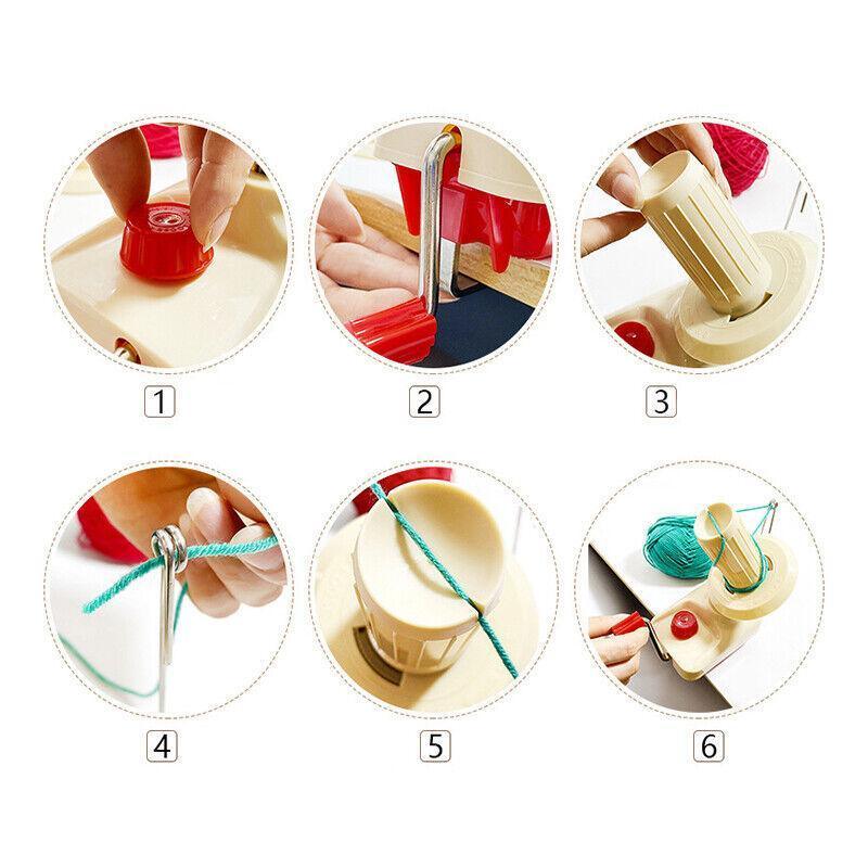 Hand Operated Yarn Winder Manual Wool Ball Winding Tool for Knitting Crochet V528-WINDERHOLDER-237346