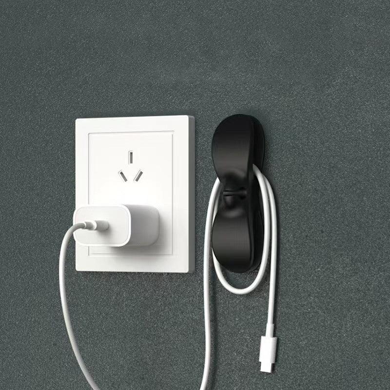 Wire Cable Organizer Holder Cord Wrapper Winder For Kitchen Appliances Computer - 3PCS Grey V528-WINDINGDEVICE-GREY-401836