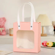 20pcs Translucent Gift Bags Packaging Tote Birthday Party Favors Candy Bags - Beige-M Size V528-WINDOW-BAGS-20PCS-BEIGE-343412