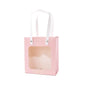20pcs Translucent Gift Bags Packaging Tote Birthday Party Favors Candy Bags - Pink-M Size V528-WINDOW-BAGS-20PCS-PINK-194415