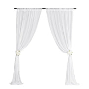 Sheer Voile Curtains Rod Pocket Window Panel for Bedroom 140cm x 230cm Drapes - Black V528-WINDOW-GAUZE-BLACK-1PC-698620