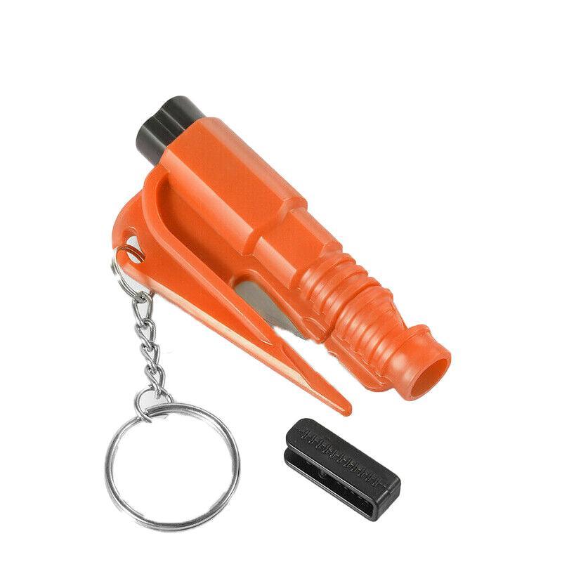 3 In 1 Car Window Glass Breaker Emergency Escape Tool with Cutter - Orange V528-WINDOWBREAKER-ORANGE-245254