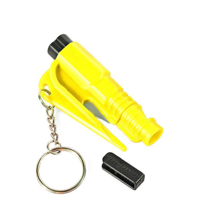3 In 1 Car Window Glass Breaker Emergency Escape Tool with Cutter - Orange V528-WINDOWBREAKER-ORANGE-245254