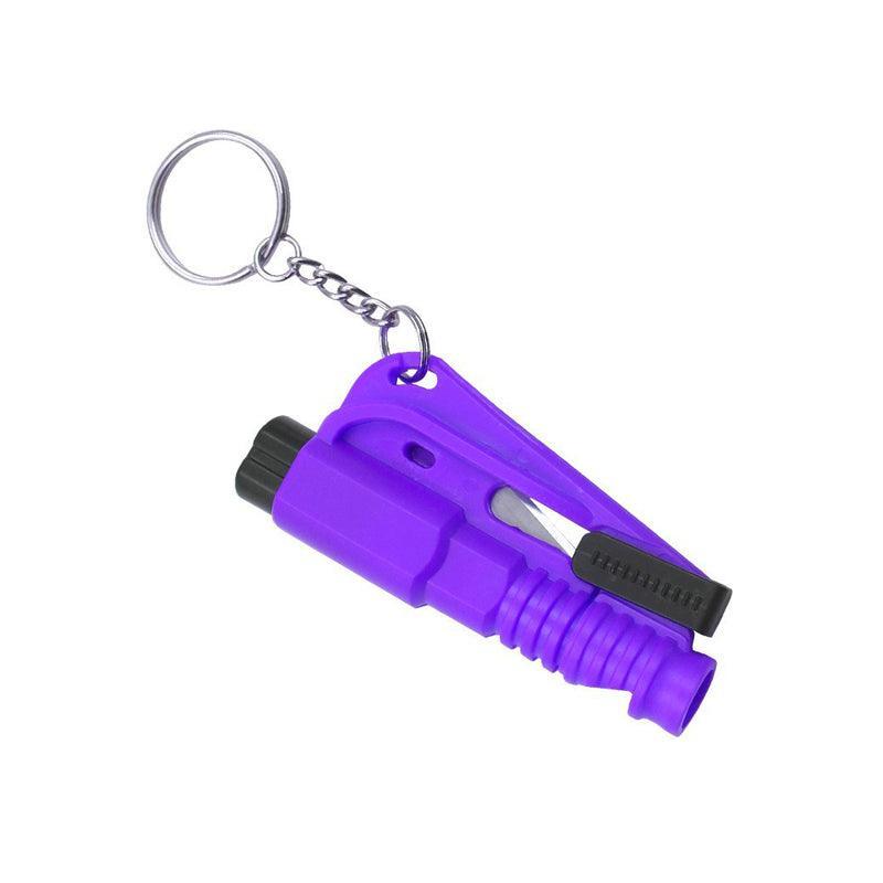 3 In 1 Car Window Glass Breaker Emergency Escape Tool with Cutter - Orange V528-WINDOWBREAKER-ORANGE-245254