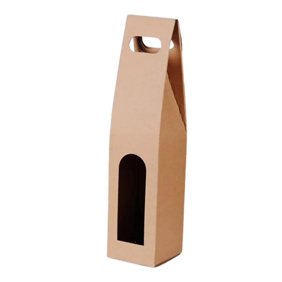 30pcs Kraft Paper Wine Box for Gift Packaging Portable Wine Bottle Storage Box - Double V528-WINE-BAG-DOUBLE-30PCS-277789
