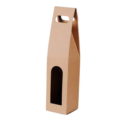 30pcs Kraft Paper Wine Box for Gift Packaging Portable Wine Bottle Storage Box - Double V528-WINE-BAG-DOUBLE-30PCS-277789