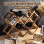 Wooden Wine Rack Display Shelf Stand for Home Bar Storage Wine Bottle Holder V528-WINE-RACK-10-730577