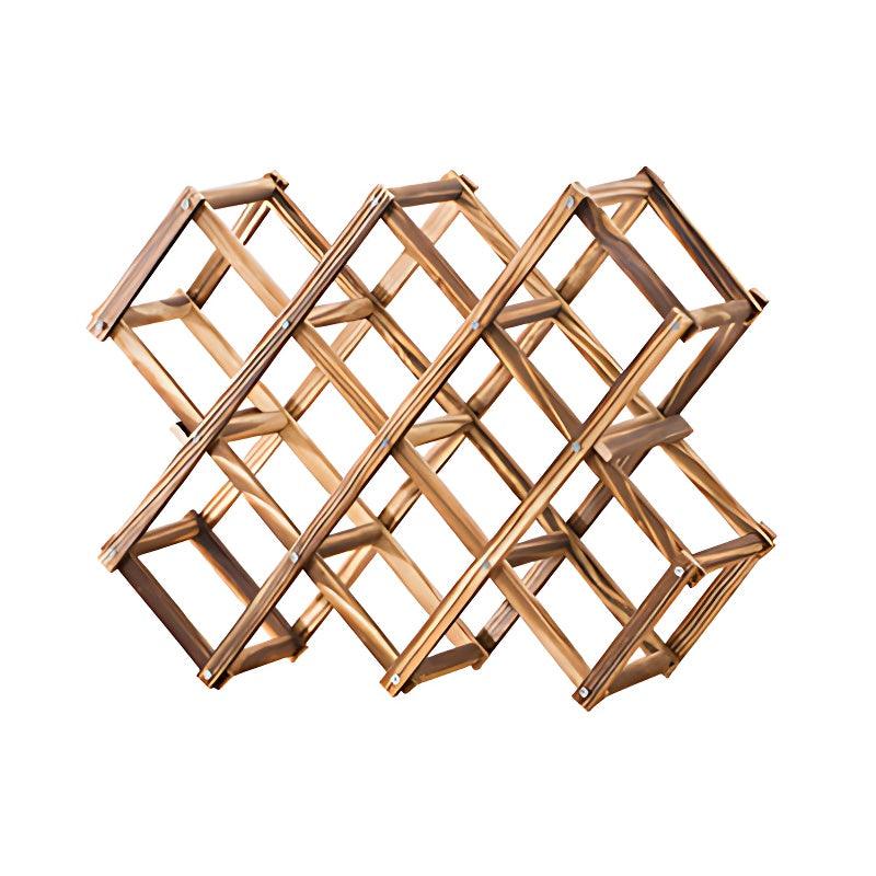 Wooden Wine Rack Display Shelf Stand for Home Bar Storage Wine Bottle Holder V528-WINE-RACK-10-730577