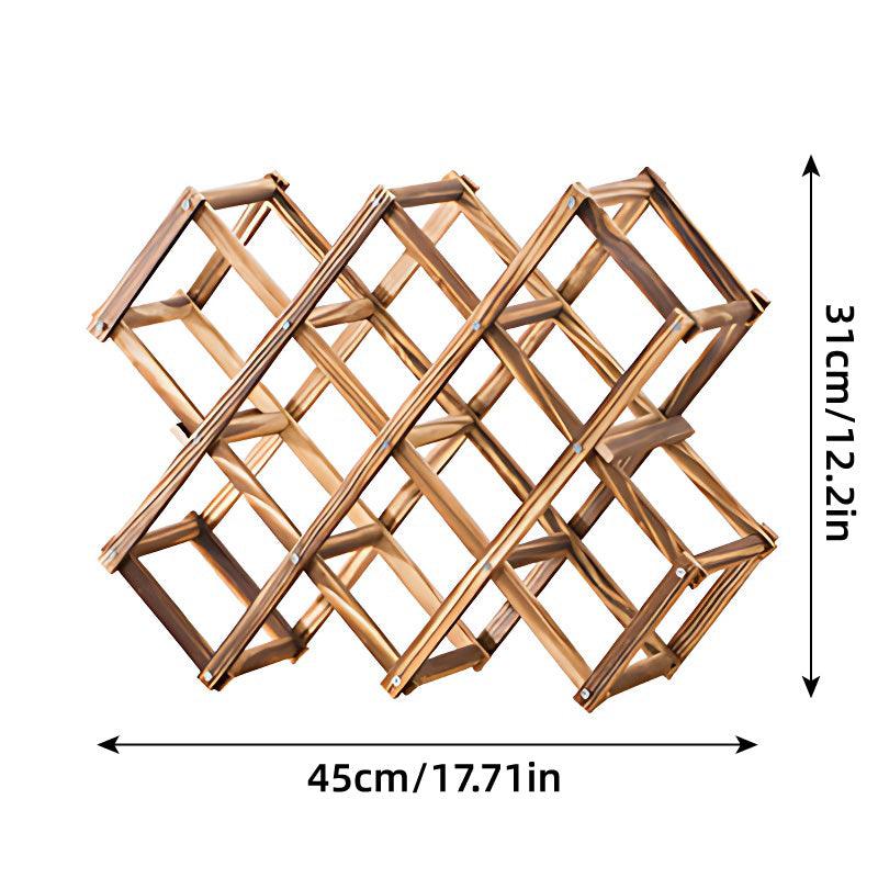 Wooden Wine Rack Display Shelf Stand for Home Bar Storage Wine Bottle Holder V528-WINE-RACK-10-730577