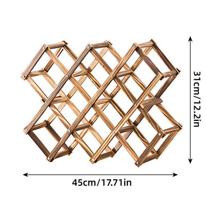 Wooden Wine Rack Display Shelf Stand for Home Bar Storage Wine Bottle Holder V528-WINE-RACK-10-730577