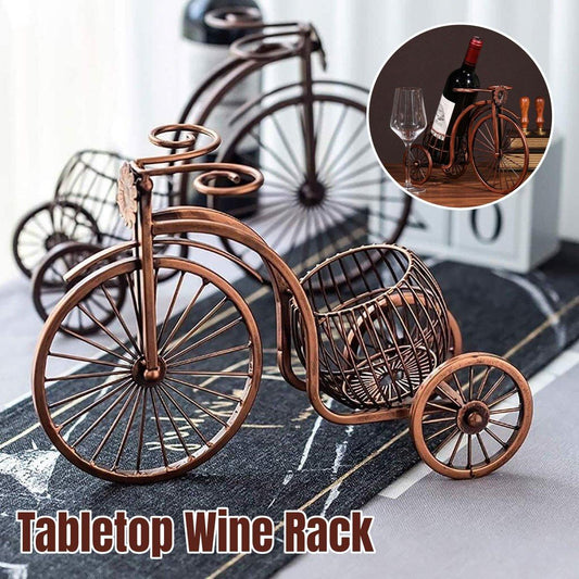 Vintage Tricycle Wine Rack Home Decoration Wine Organizer Ornament Holder V528-WINE-RACK-310314