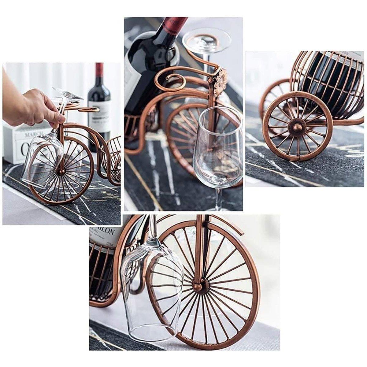 Vintage Tricycle Wine Rack Home Decoration Wine Organizer Ornament Holder V528-WINE-RACK-310314