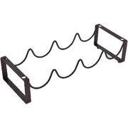 Iron Wine Rack Bottle Holder Metal Display Stand Tabletop Decorative Storage - Brown V528-WINE-RACK-BROWN-665013