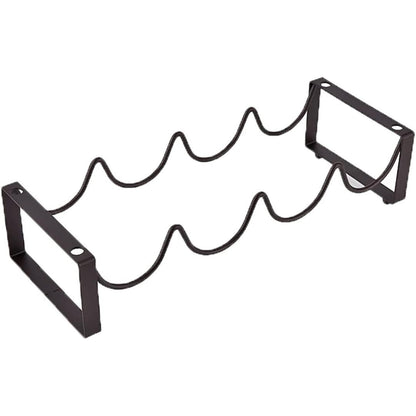 Iron Wine Rack Bottle Holder Metal Display Stand Tabletop Decorative Storage - Brown V528-WINE-RACK-BROWN-665013
