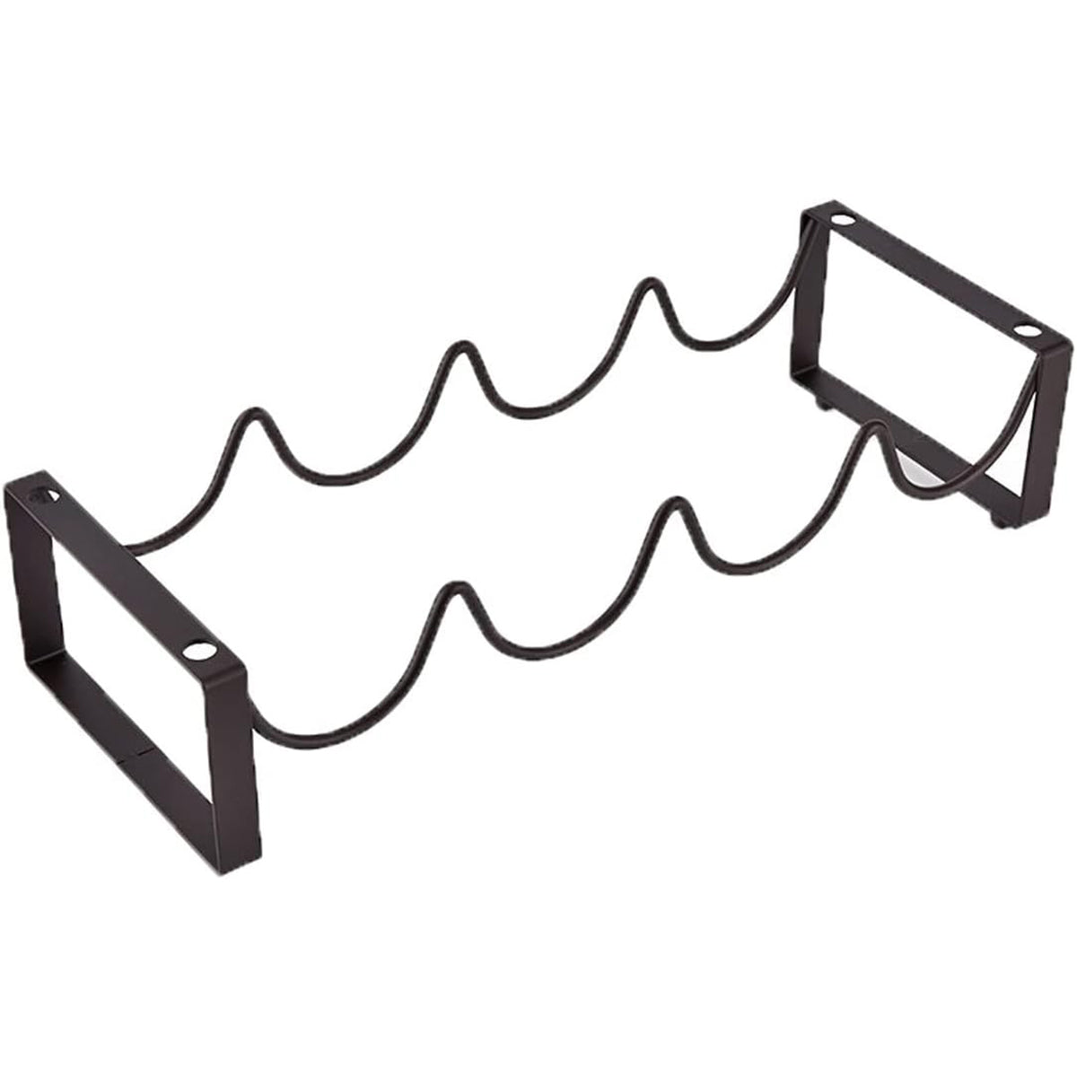 Iron Wine Rack Bottle Holder Metal Display Stand Tabletop Decorative Storage - White V528-WINE-RACK-WHITE-420613