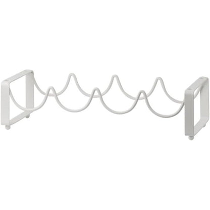 Iron Wine Rack Bottle Holder Metal Display Stand Tabletop Decorative Storage - White V528-WINE-RACK-WHITE-420613