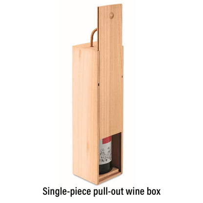 6pcs Red Wine Wooden Gift Box Packaging Storage Box for Wine Bottle Gifts - Single clamshell V528-WINEBOX-6PCS-SINGLE-183726