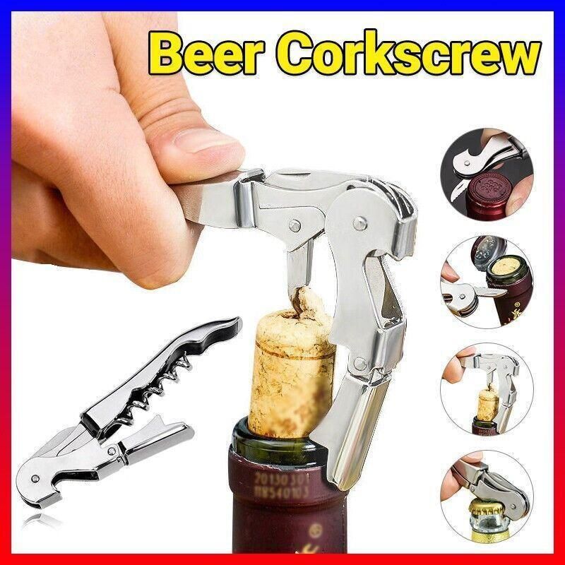 Waiters Friend Corkscrew Stainless Steel Wine Bottle Opener Screw Knife Bar V528-WINEOPENER-804582